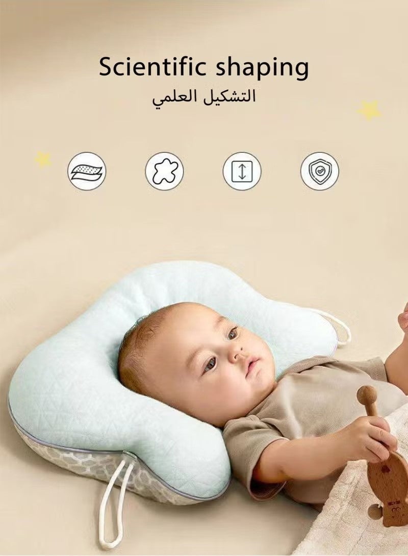 Gonice Scientific Baby Pillow for Neck Support & Head Shaping - Adjustable 3-Side Drawstring, Dual-Sided Breathable Cover, Machine Washable, Filled with PP Pearl Cotton (40cm x 25cm) - Image 2